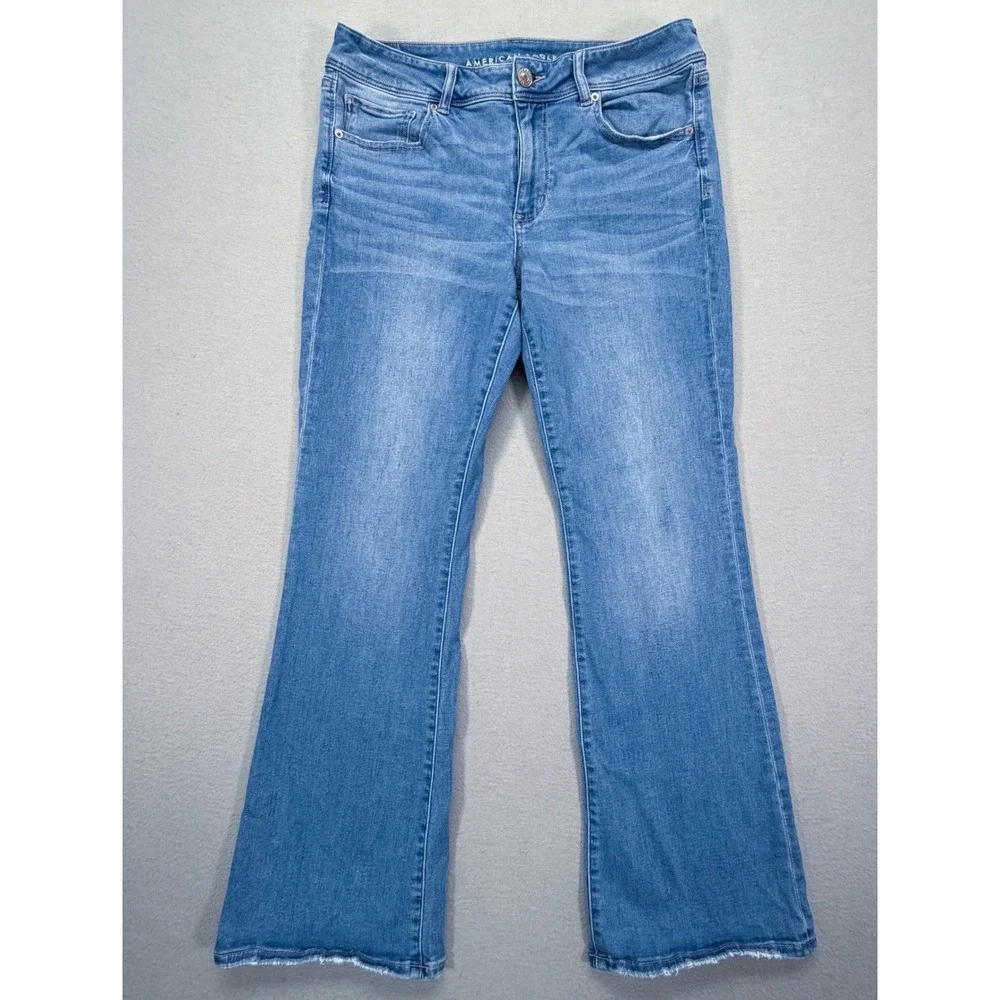 American Eagle Womens Kick Boot Regular Blue Ne(x)t Level Stretch Jeans 14
